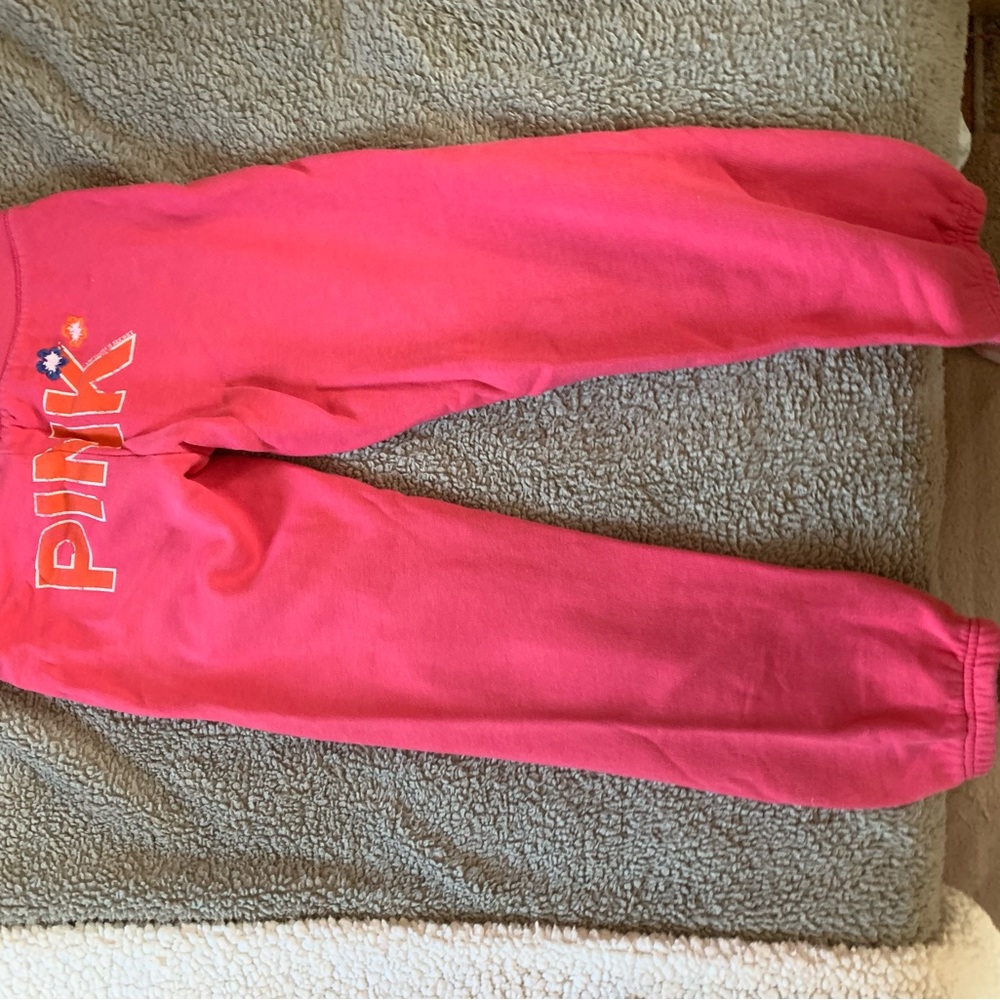 Really cute embroidered pink sweats. Xs. Super adorable